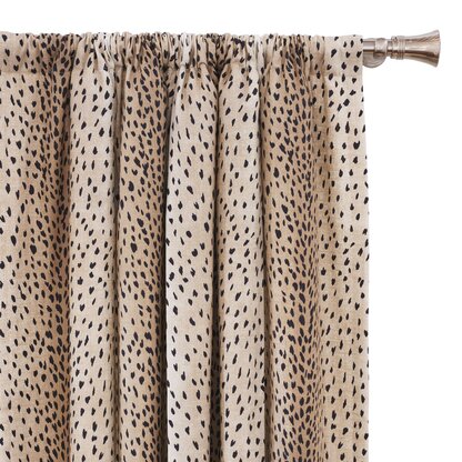 sheer leopard print curtains